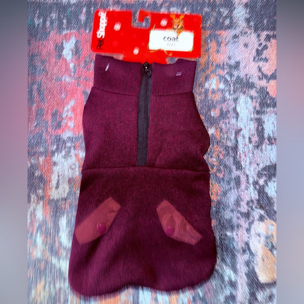 Burgundy Dog Coat